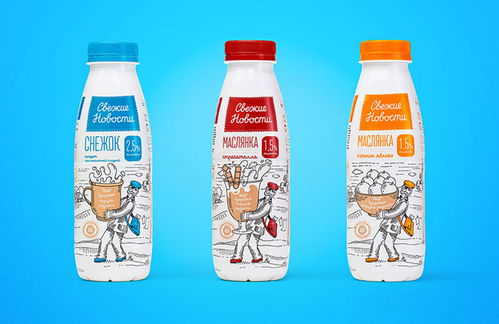 包裝設計欣賞 babushkina乳制品包裝設計欣賞